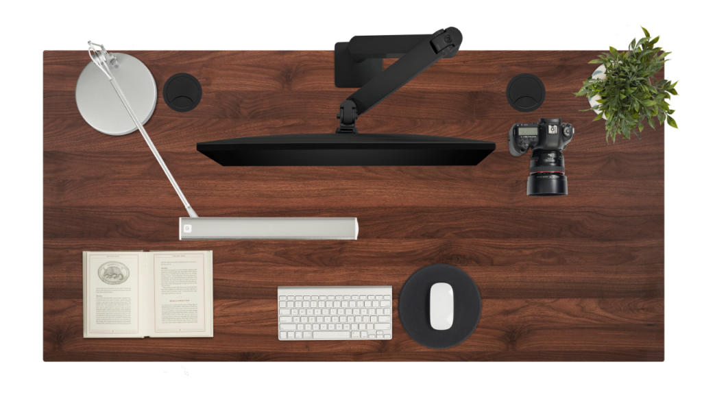 Uplift V2 Standing Desk - Laminate Walnut Desktop
